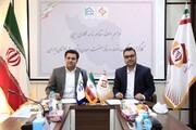 امضای تفاهم‌نامه همکاری کارگزاری بانک انصار و خانه صنعت، معدن و تجارت جوانان ایران