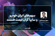 سهم‌های ایران خودرو و سایپا گران قیمت هستند